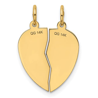 14k Yellow Gold 2-piece I LOVE YOU Charm