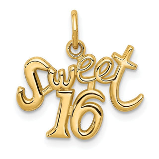 14k Yellow Gold Sweet 16 Charm XAC49