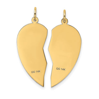 14k Yellow Gold Break-Apart I Love You Charm