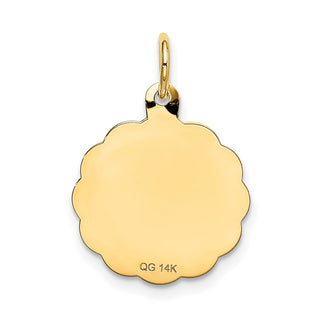 14k Yellow Gold Happy 10th Anniversary Charm XAC578
