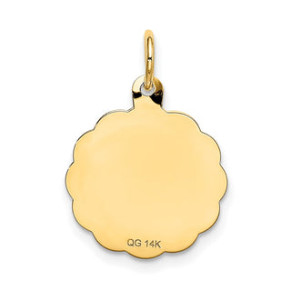 14k Yellow Gold Happy 10th Anniversary Charm XAC578