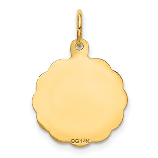 14k Yellow Gold Happy 20th Anniversary Charm XAC579