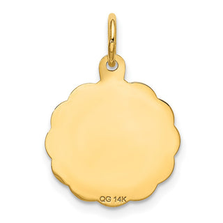 14k Yellow Gold Happy 20th Anniversary Charm XAC579