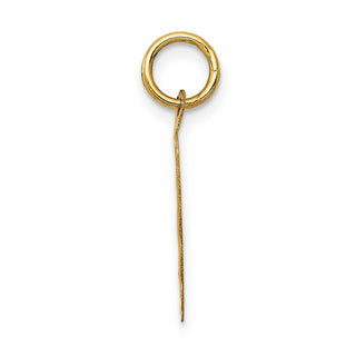 14k Yellow Gold Polished ITS A BOY Scalloped Disc Charm