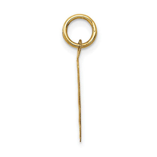 14k Yellow Gold Polished ITS A BOY Scalloped Disc Charm