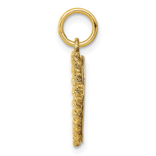 14k Yellow Gold #1 Granddaughter Disc Charm