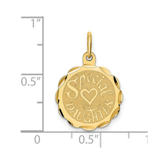 14k Yellow Gold Special Daughter Charm