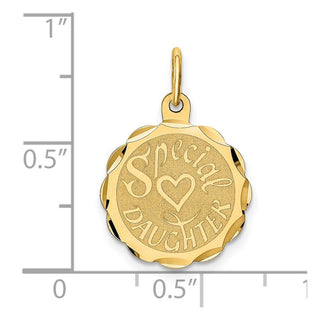14k Yellow Gold Special Daughter Charm