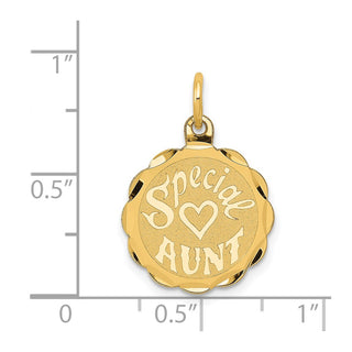 14k Yellow Gold Special Aunt Charm
