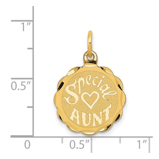 14k Yellow Gold Special Aunt Charm