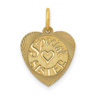 14k Yellow Gold Special Sister Charm XAC642