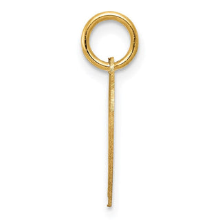 14k Yellow Gold #1 Goddaughter Heart Disc Charm