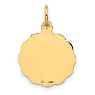 14k Yellow Gold #1 Godmother Charm