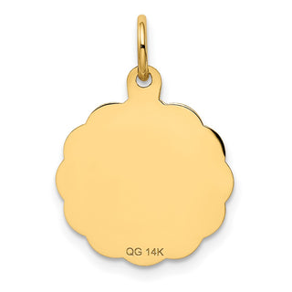 14k Yellow Gold #1 Godmother Charm