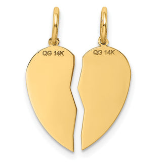 14k Yellow Gold 2-piece BEST FRIEND Charm