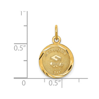 14k Yellow Gold Graduation Day Charm XAC681