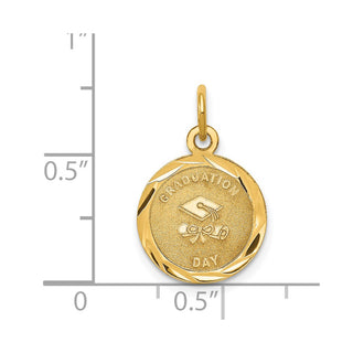 14k Yellow Gold Graduation Day Charm XAC681