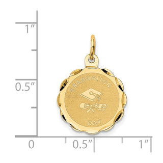 14k Yellow Gold Graduation Day Charm XAC684