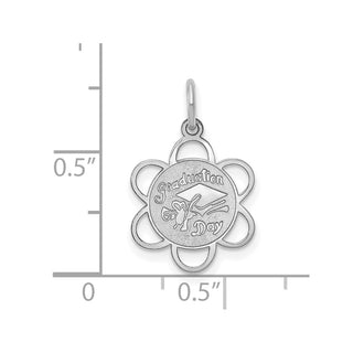14k White Gold GRADUATION DAY Charm