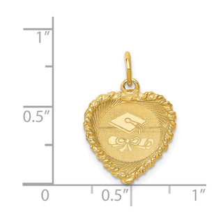 14k Yellow Gold Graduation Cap Charm XAC686