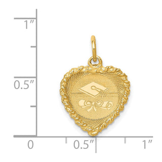 14k Yellow Gold Graduation Cap Charm XAC686