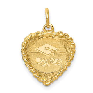 14k Yellow Gold Graduation Cap Charm XAC686