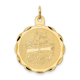 14k Yellow Gold Graduation Day w/Diploma Charm XAC699