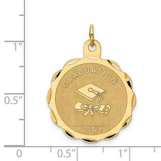 14k Yellow Gold Graduation Day w/Diploma Charm XAC702