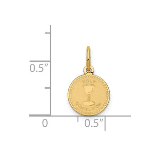 14k Yellow Gold Holy Communion Charm XAC710