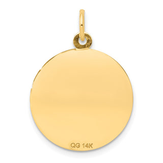 14k Yellow Gold Holy Communion Disc Pendant XAC719
