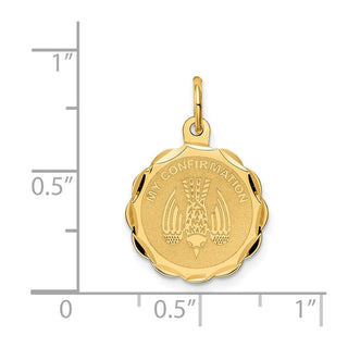 14k Yellow Gold My Confirmation Charm XAC726
