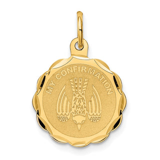 14k Yellow Gold My Confirmation Charm XAC726
