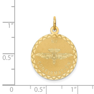 14k Yellow Gold My Confirmation Pendant