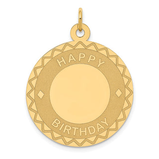 14k Yellow Gold Happy Birthday Charm XAC772