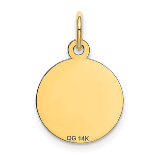 14k Yellow Gold Happy Birthday Disc Charm