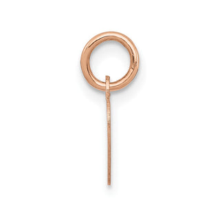 14k Rose Gold Polished Heart Shaped Disc Charm XAC806