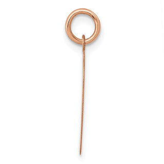 14k Rose Gold Polished Heart Shaped Disc Charm XAC809