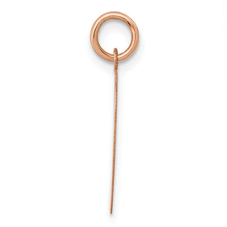 14k Rose Gold Polished Heart Shaped Disc Charm XAC809