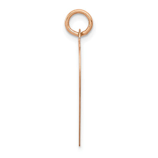 14k Rose Gold Polished Heart Shaped Disc Charm XAC811