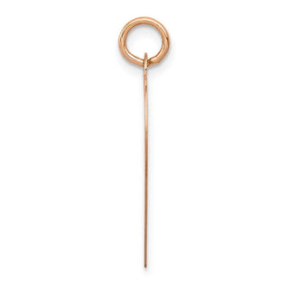 14k Rose Gold Polished Heart Shaped Disc Charm XAC811