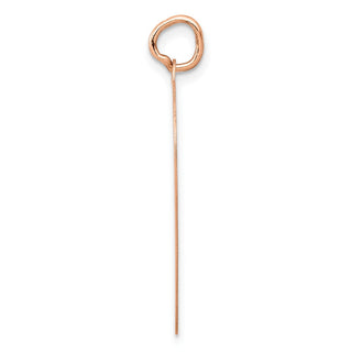 14k Rose Gold Polished Heart Shaped Disc Charm XAC812