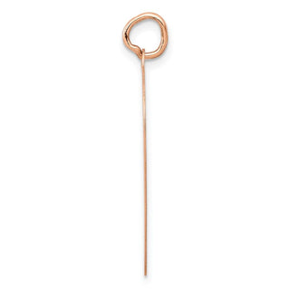 14k Rose Gold Polished Heart Shaped Disc Charm XAC812