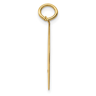 14k Yellow Golden Retriever Disc Charm