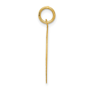 14k Yellow Gold Pug Disc Charm