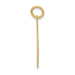 14k Yellow Gold Siberian Husky Disc Charm