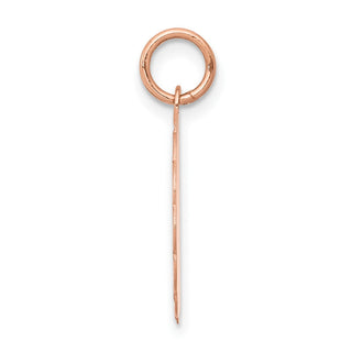 14K Rose Gold Baptism Charm