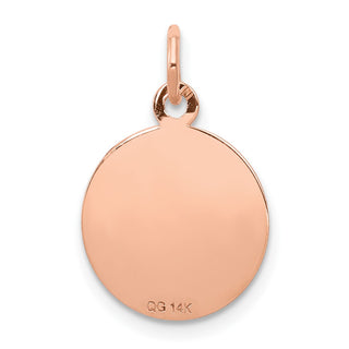 14k Rose Gold Holy Communion Charm