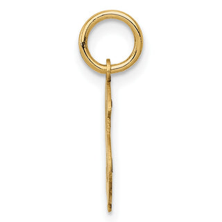 14k Yellow Gold Polished Dollar Sign Charm