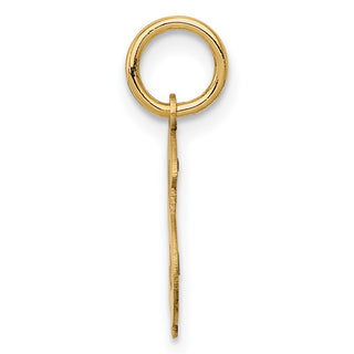 14k Yellow Gold Polished Dollar Sign Charm