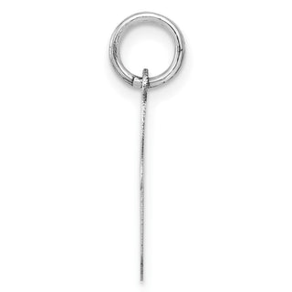 14k White Gold Polished Musical Note Charm XAC928